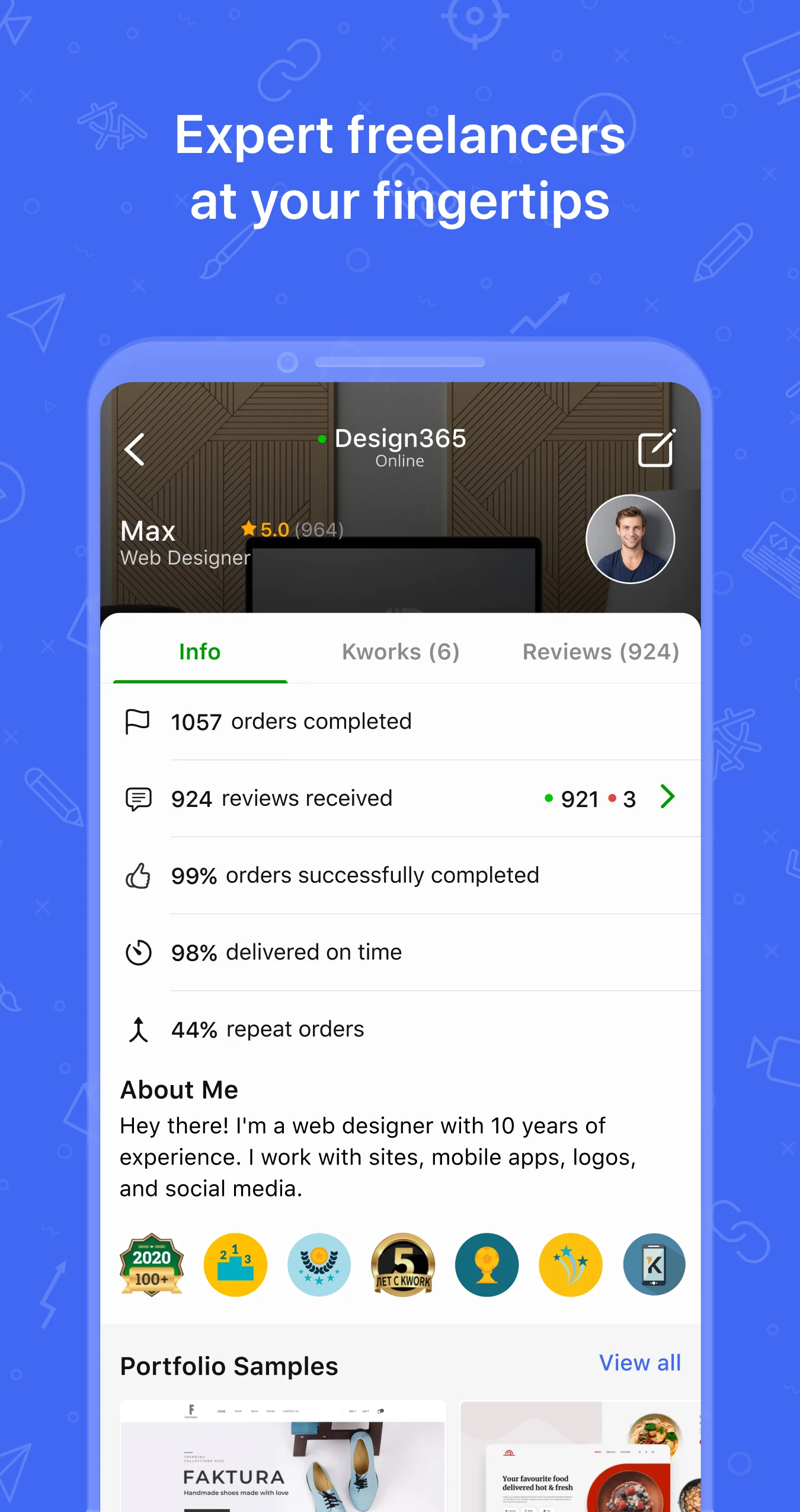Kwork screenshot