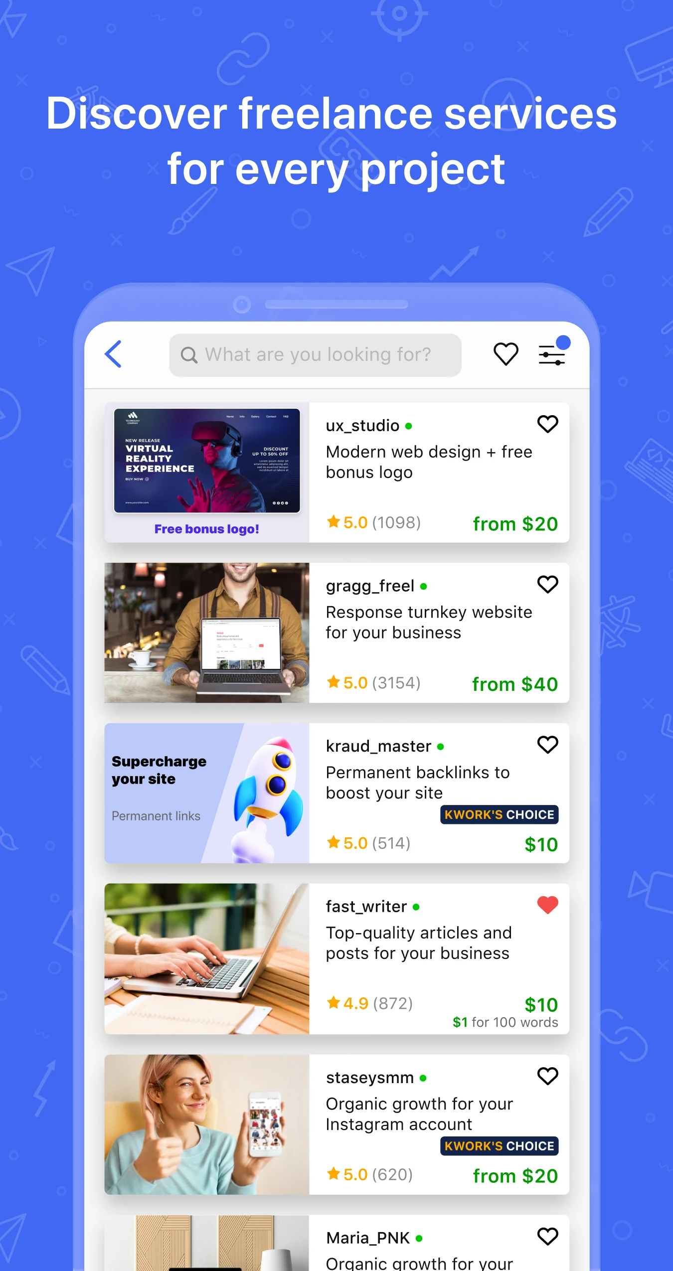 Kwork screenshot